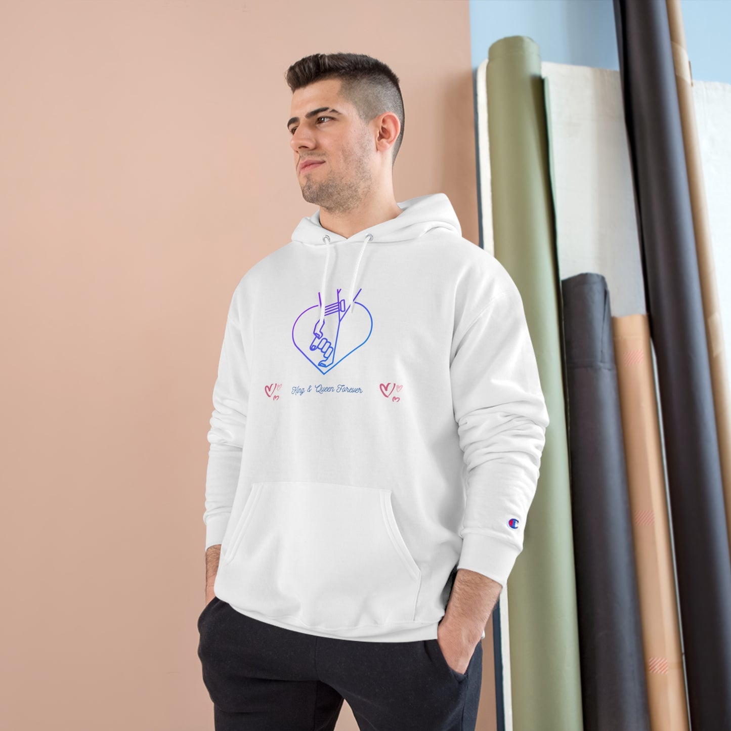 Champion Hoodie - King & Queen Forever